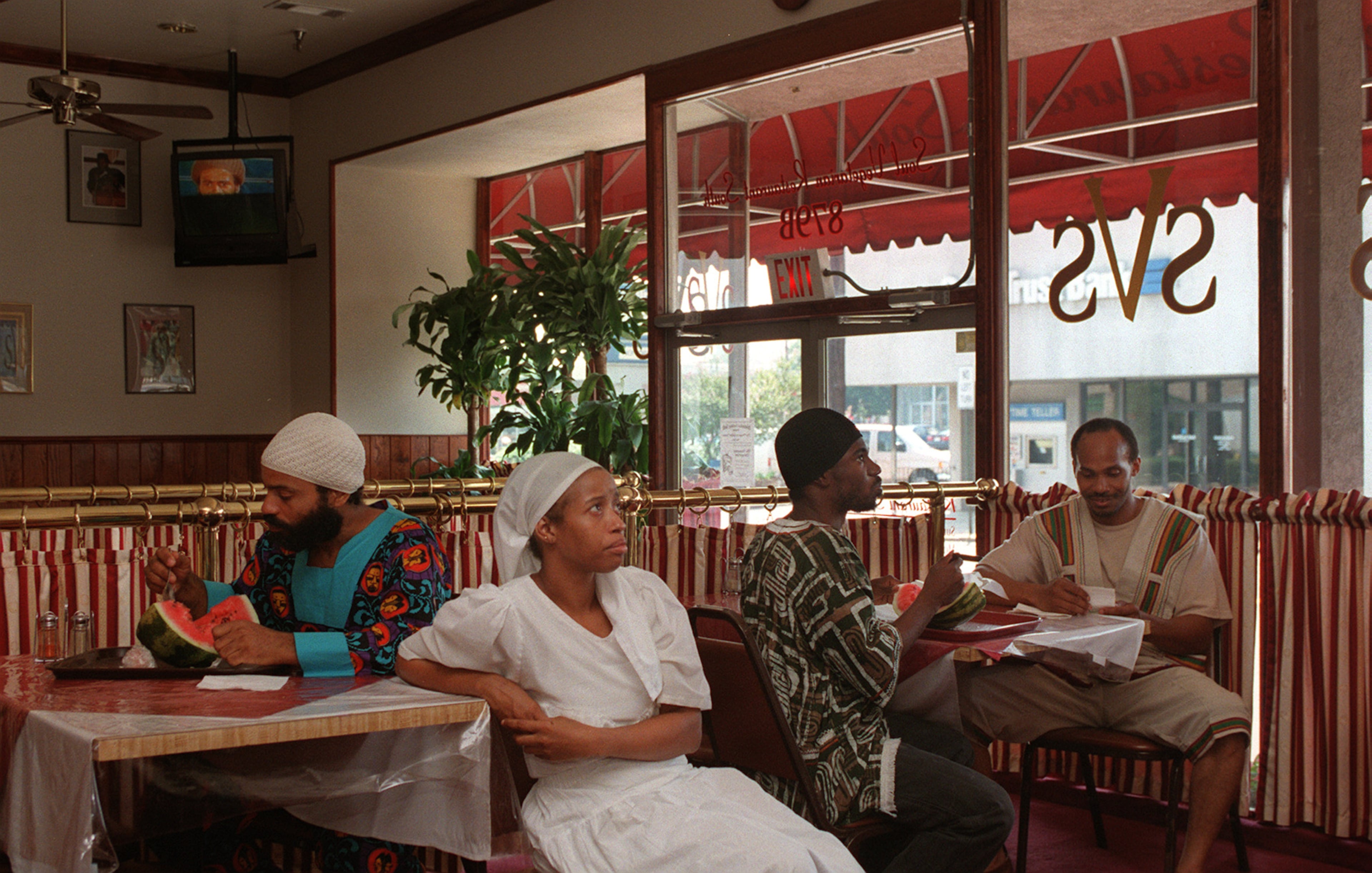 The West End location of Soul Vegetarian on Ralph David Abernathy Boulevard, has been an Atlanta staple for more than four decades. This photo was taken in 1998. (Jean Shifrin/AJC file photo)