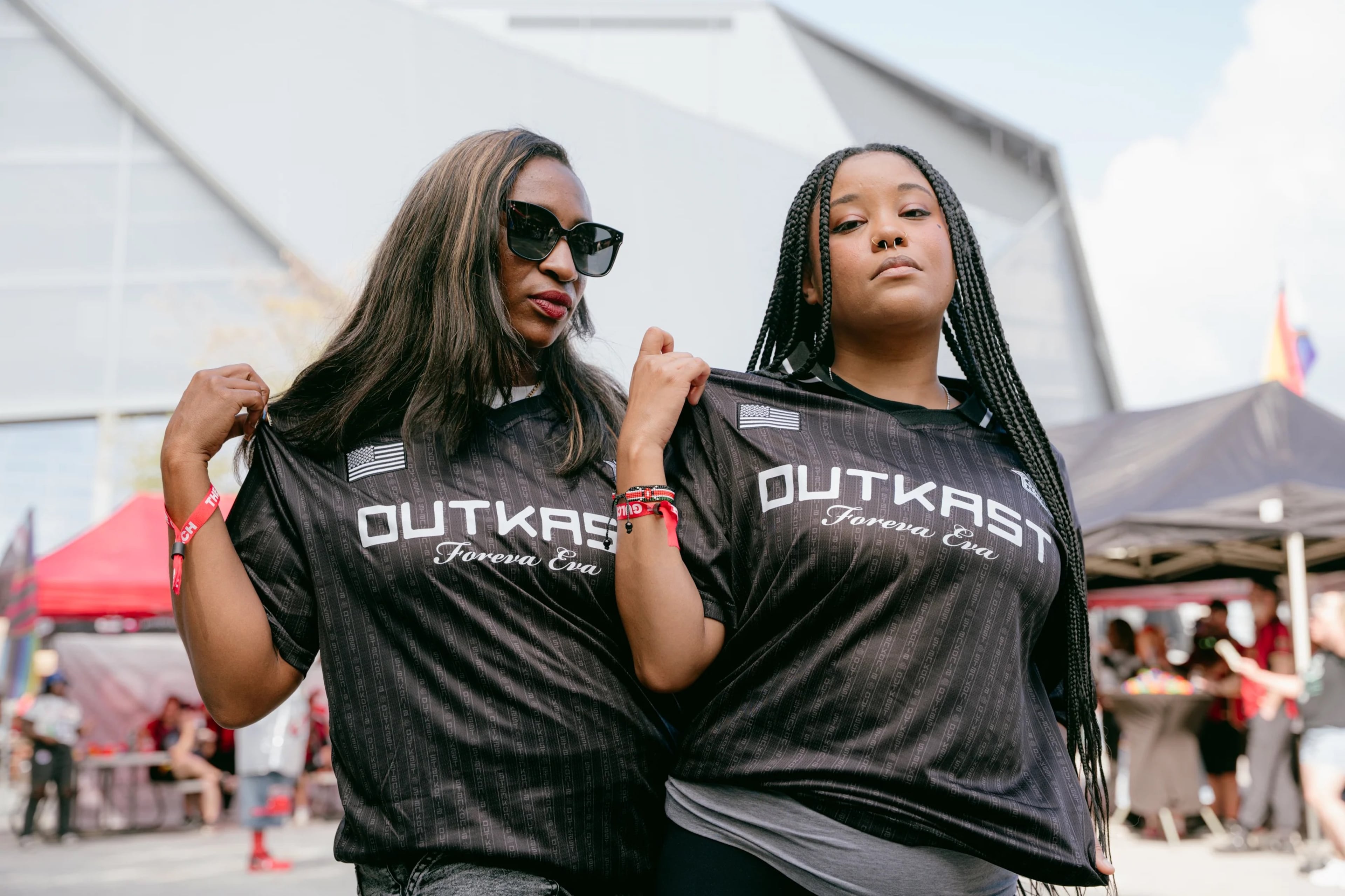 That Outkast Stankonia F.C. jersey was released in 2025 to commemorate the anniversary of the duo's fourth studio album. (Courtesy of Mundial)
