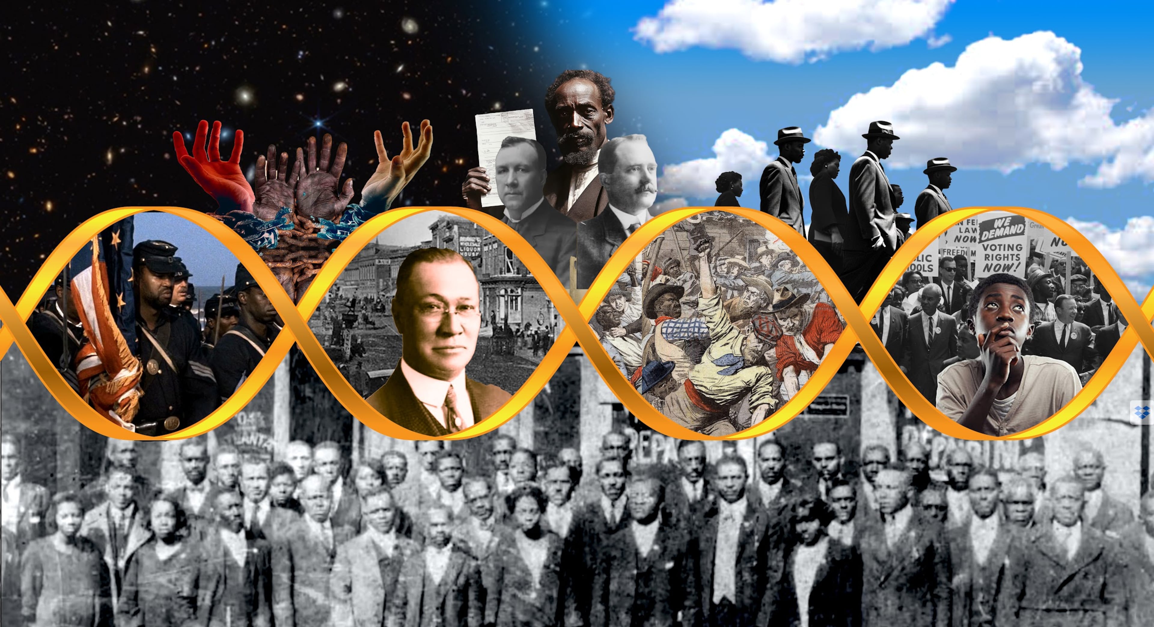 Another option of the 1906 Atlanta Race Massacre mural submitted by artist Fabian Williams. (Courtesy of Fabian Williams)