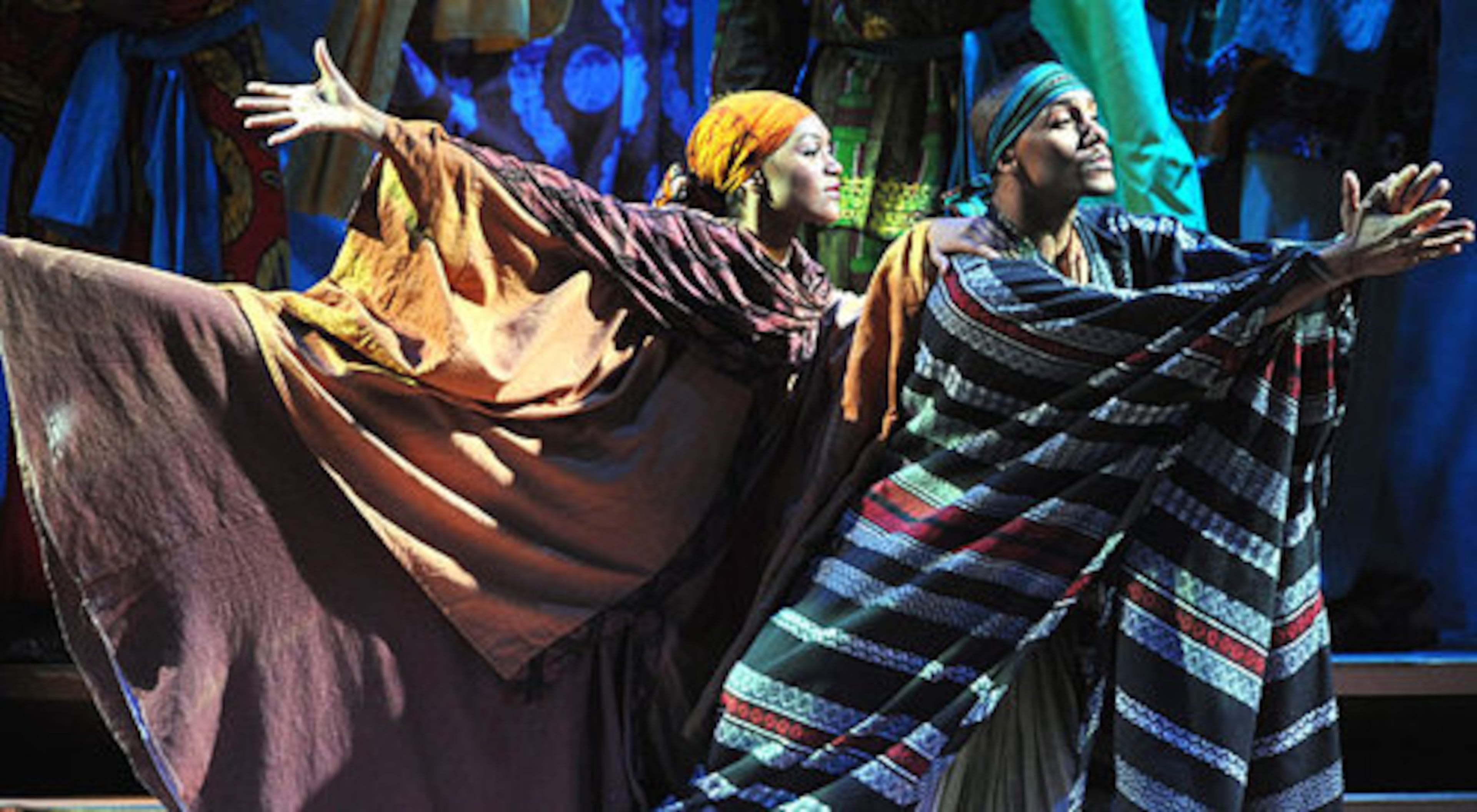 True Colors Theatre presents 'Black Nativity': Kelly Young (Mary) and Juel D. Lane (Joseph) dance in Act One. (Hyosub Shin/AJC 2020)