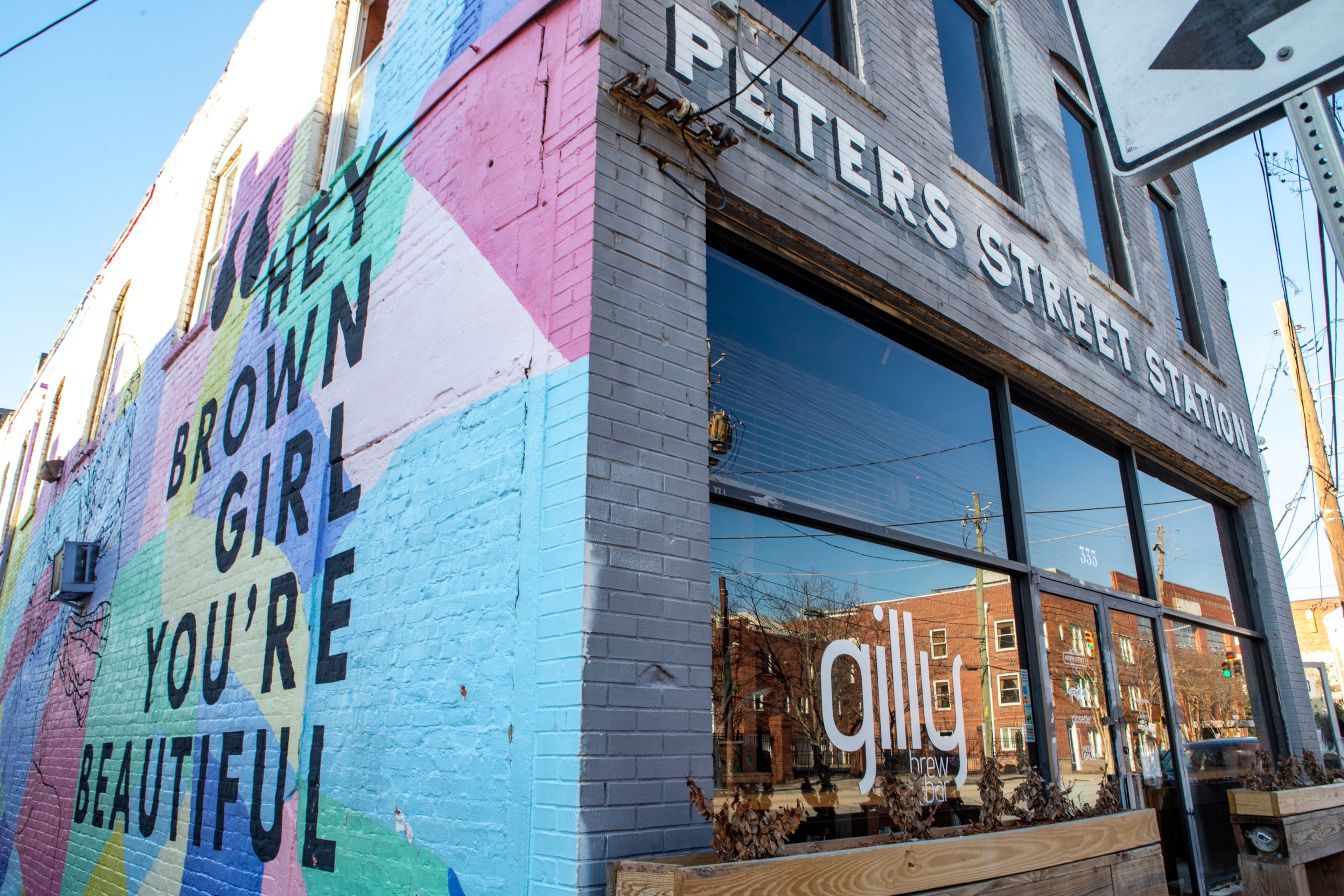 Miya Bailey is also the owner of Peters Street Station, a two-story event space, creative arts community center and art gallery. (Jenni Girtman for the AJC 2024)