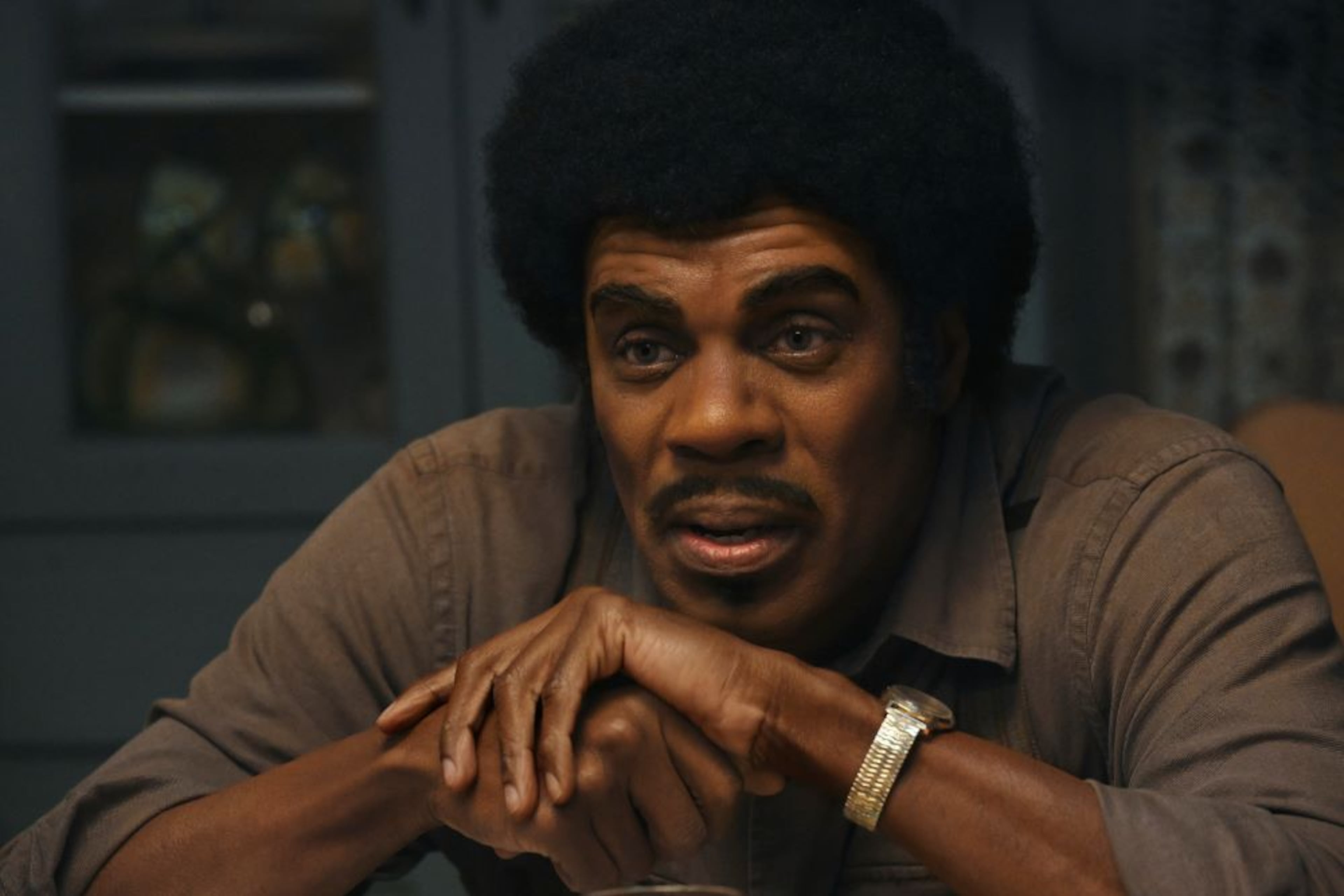 Academy Award-nominated actor Colman Domingo portrays manager and patriarch Joseph Jackson in "Michael." The film tells the story of late superstar Michael Jackson and is directed by Antoine Fuqua. (Glen Wilson/Lionsgate)