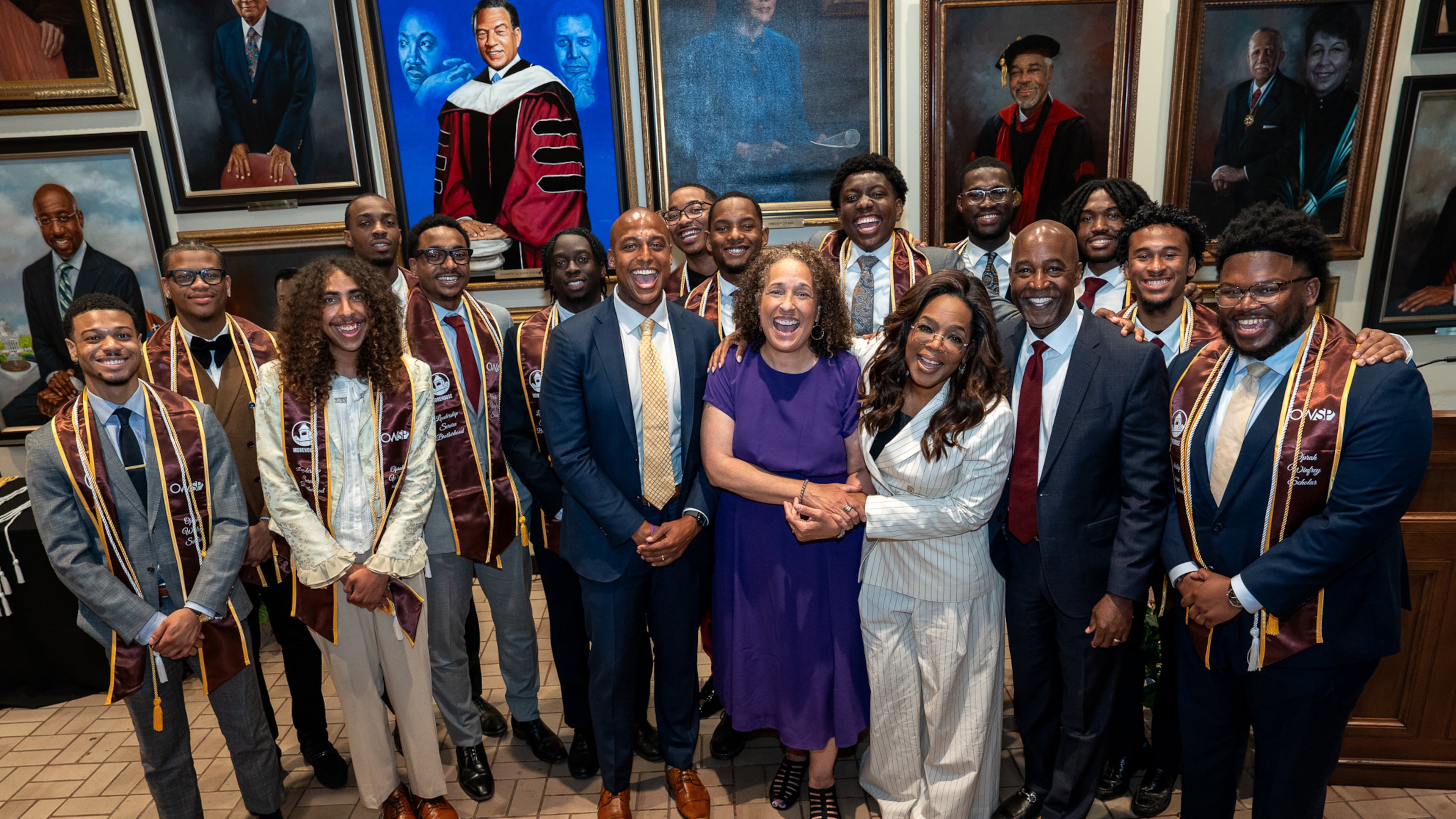 Oprah surprises Morehouse College