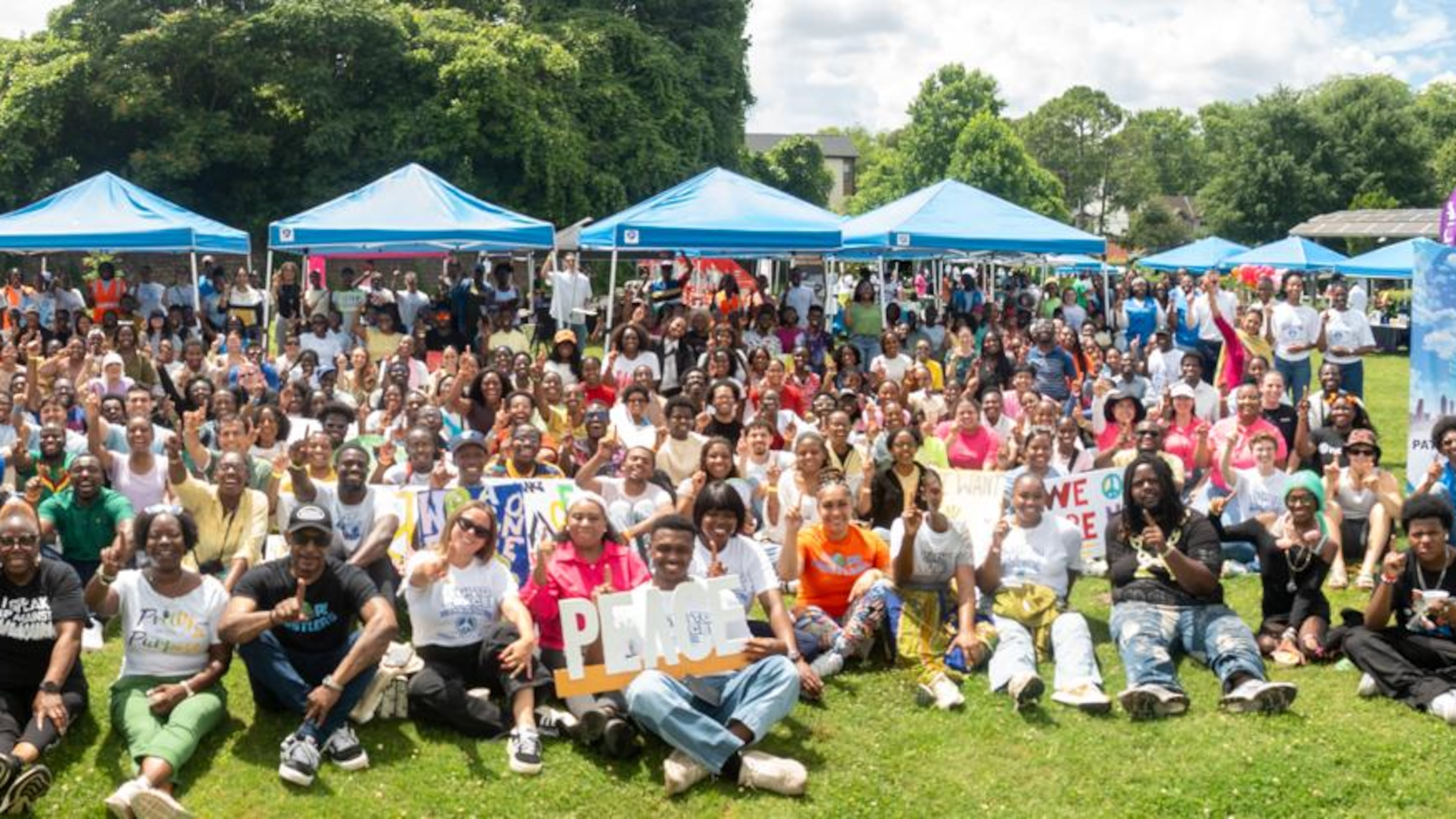 Play4Peace Peace Walk in Peoplestown (Courtesy of HWPL Georgia)
