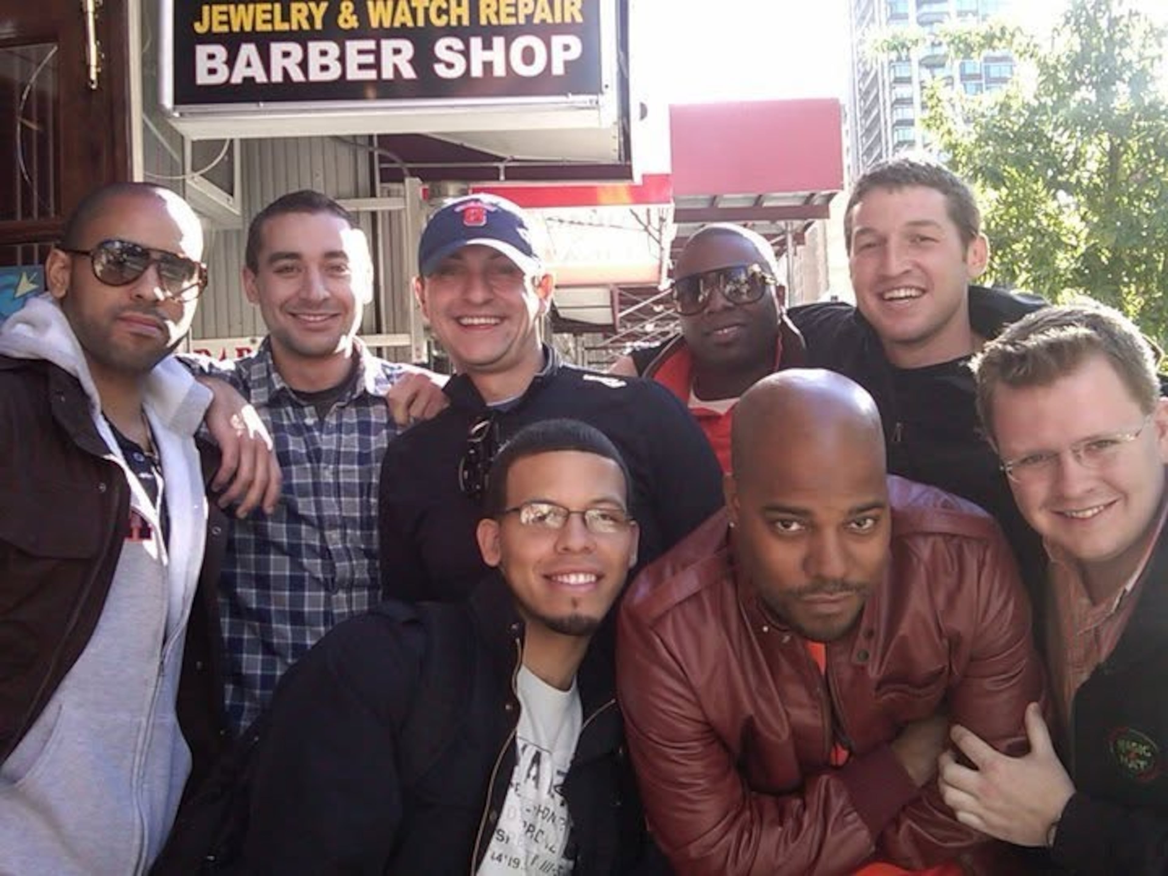 Senior reporter Gavin Godfrey and his "brothers" during one of their first college reunions: (from left) Ken, Josh, Mike, Alfonso, Bryan, Lorenz and Kieran. (Gavin Godfrey/AJC)