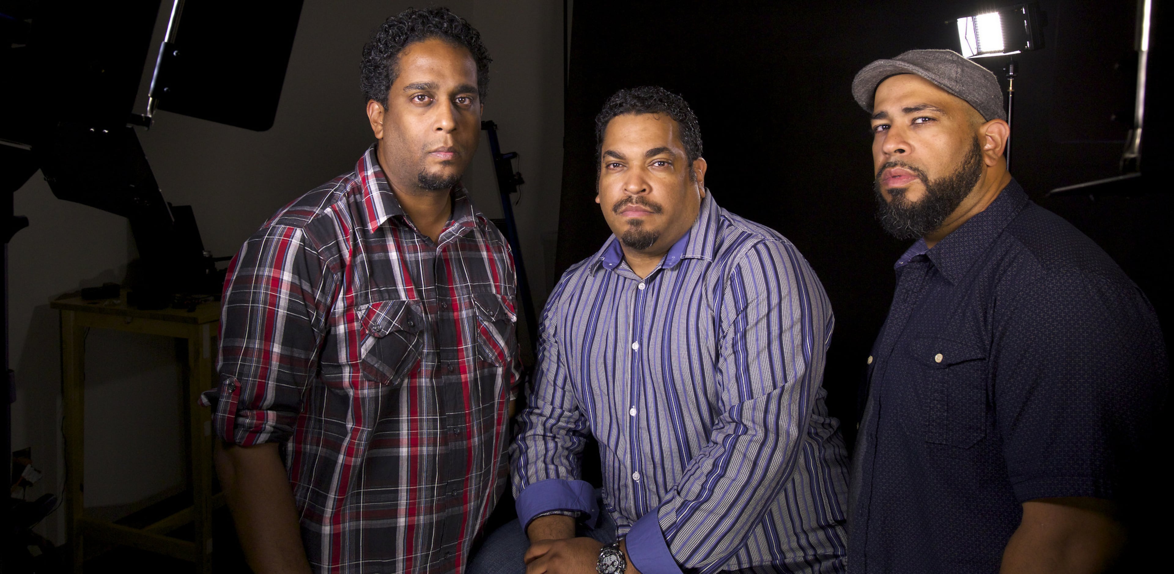 (From left) Former AJCers Ryon Horne, Byron Horne and Tyson Horne directed "Love, Patrick." (Tyson Horne/AJC).