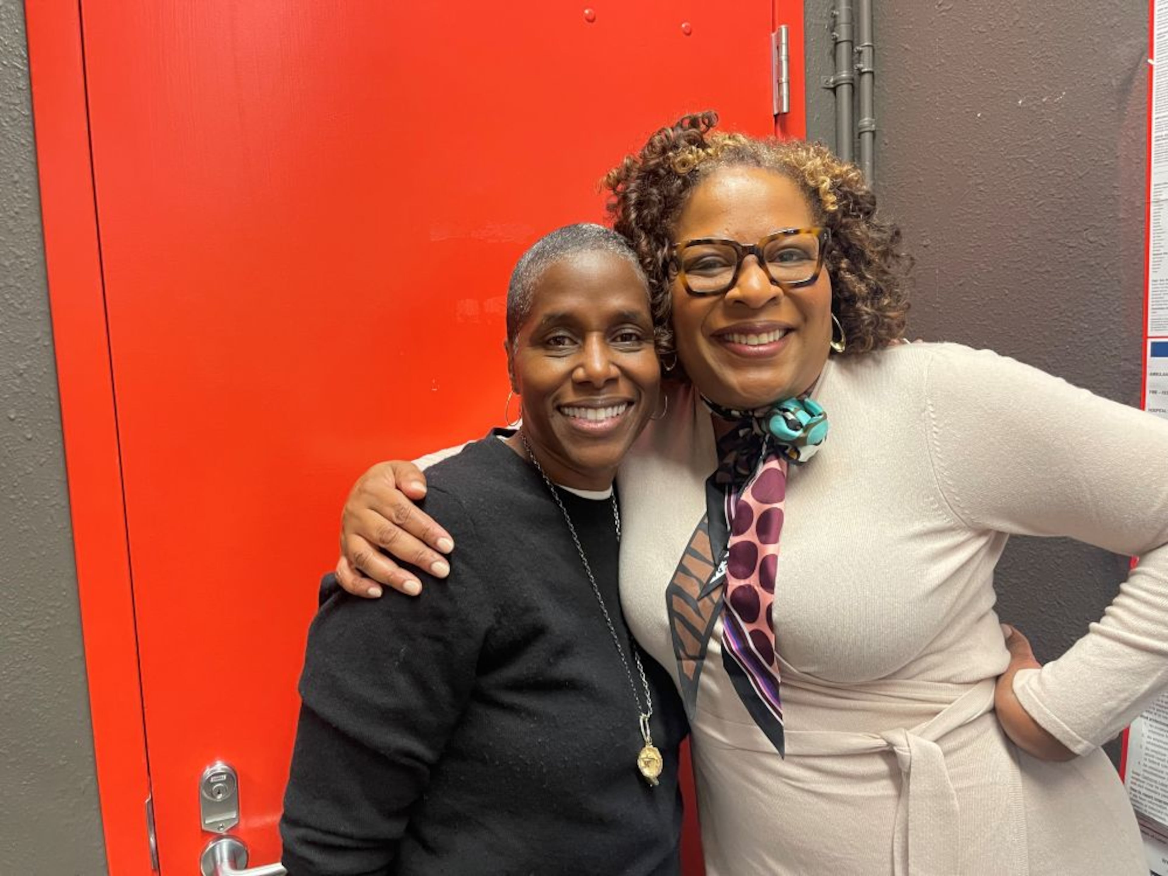 Atlanta-based author Tayari Jones (right) is leading a conversation with 'Friends and Family' author Natalie Baszile (left) at Auburn Avenue Research Library on Tuesday, Oct. 27. (Courtesy of Natalie Baszile)