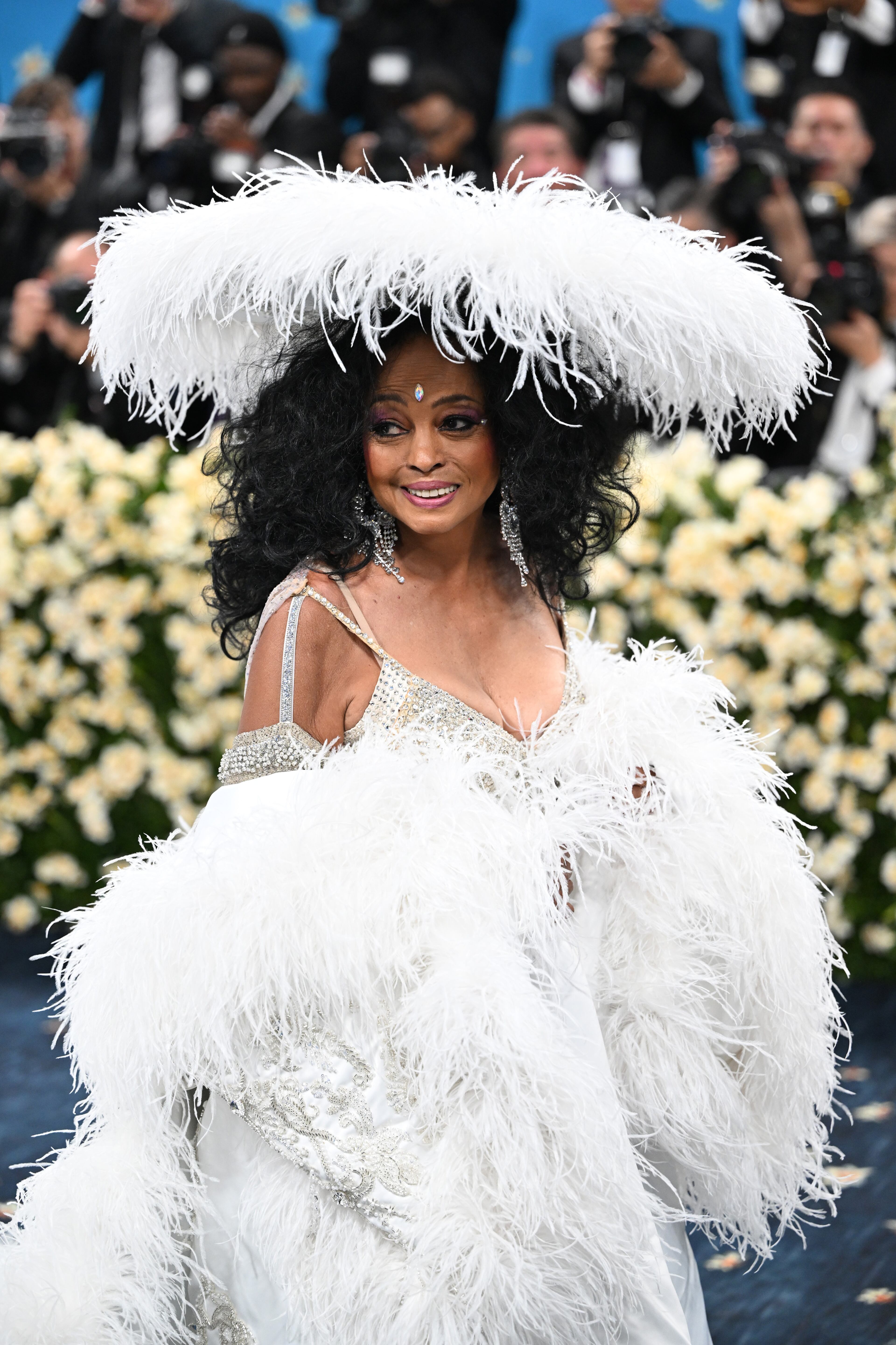 Diana Ross at the Metropolitan Museum of Art's Costume Institute benefit gala in New York, May 5, 2025. (Nina Westervelt/The New York Times)