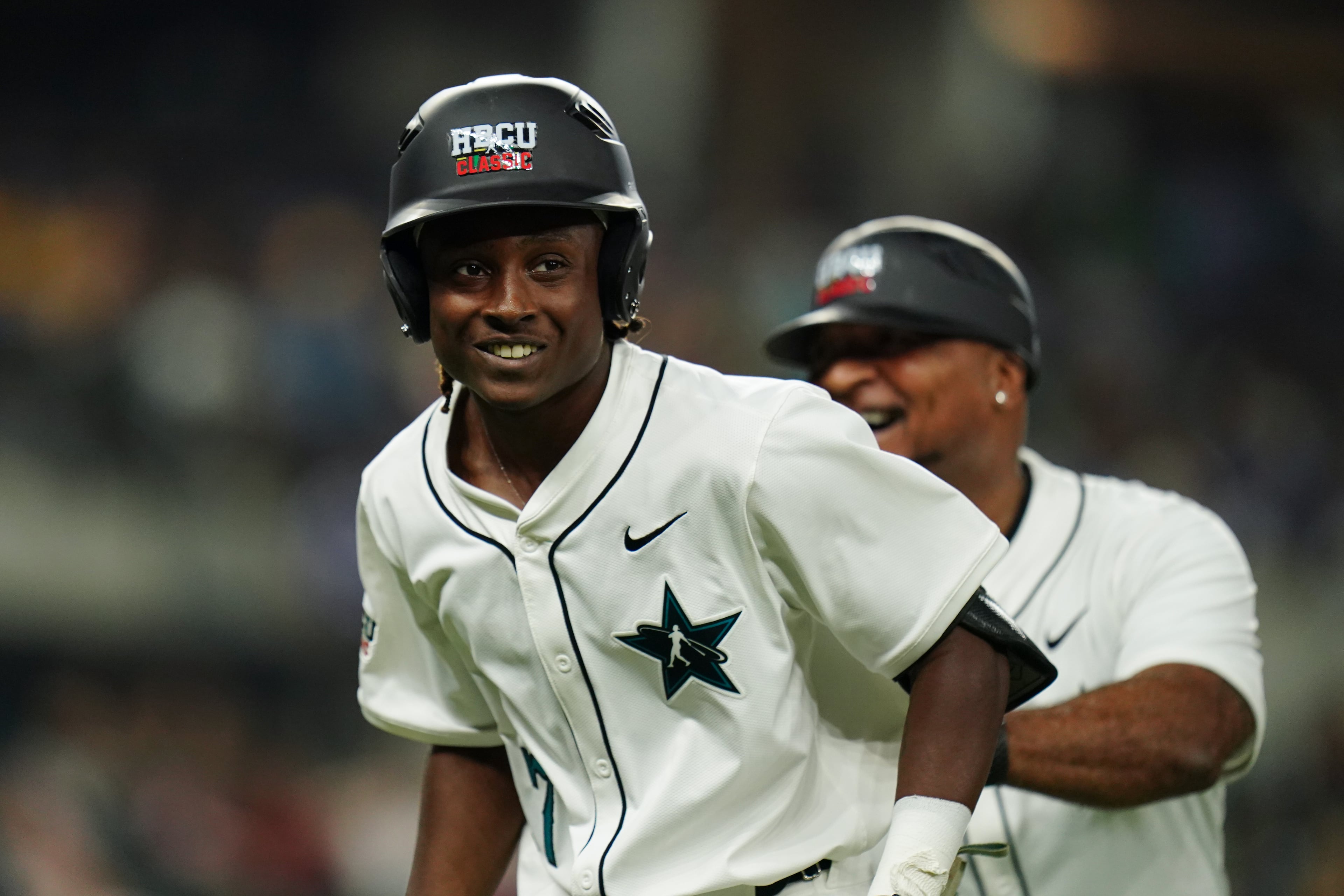 KJ White of Southern University played in last year's inaugural HBCU Swingman Clasic in Arlington, Texas. (Jamea Beavers/Getty Images 2024)