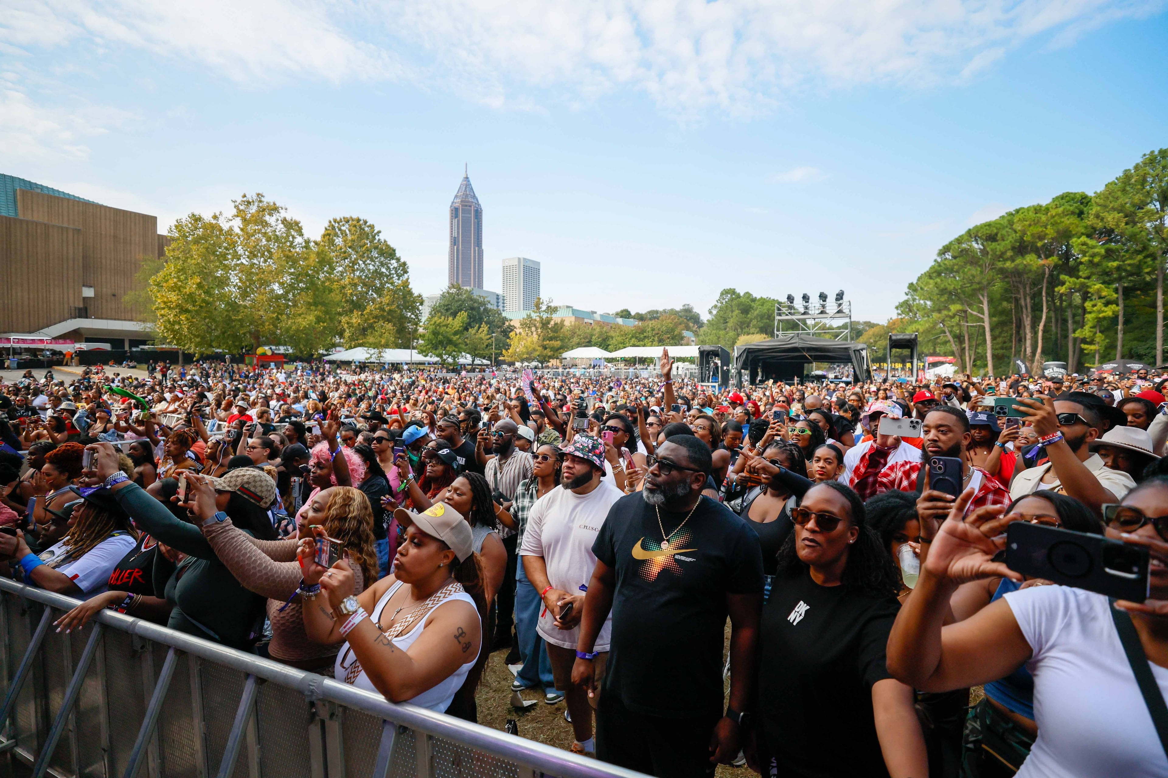 Crowds packed the park for the 2024 One Musicfest at Central Park in Old Fourth Ward for a wide range of Black artists across genres.