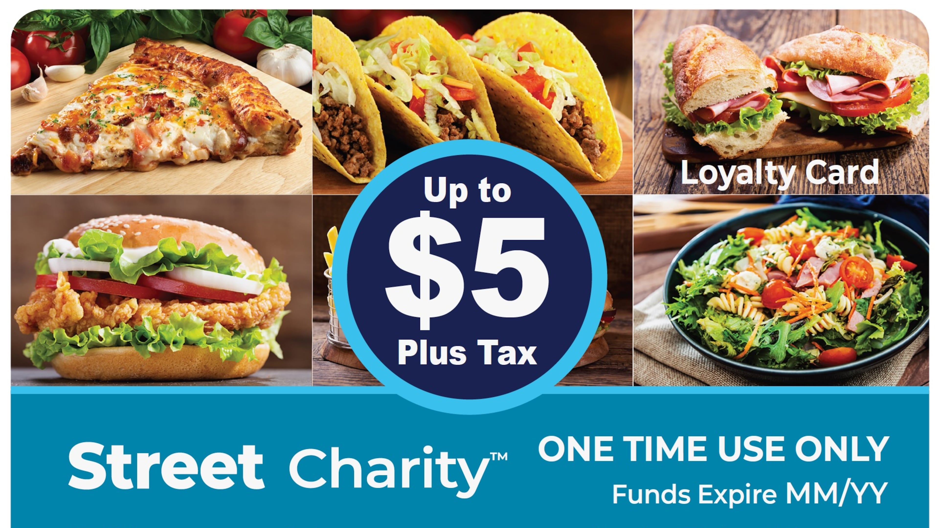 Street Charity's new card is intended to give power to people experiencing food insecurity. (Courtesy of Street Charity)