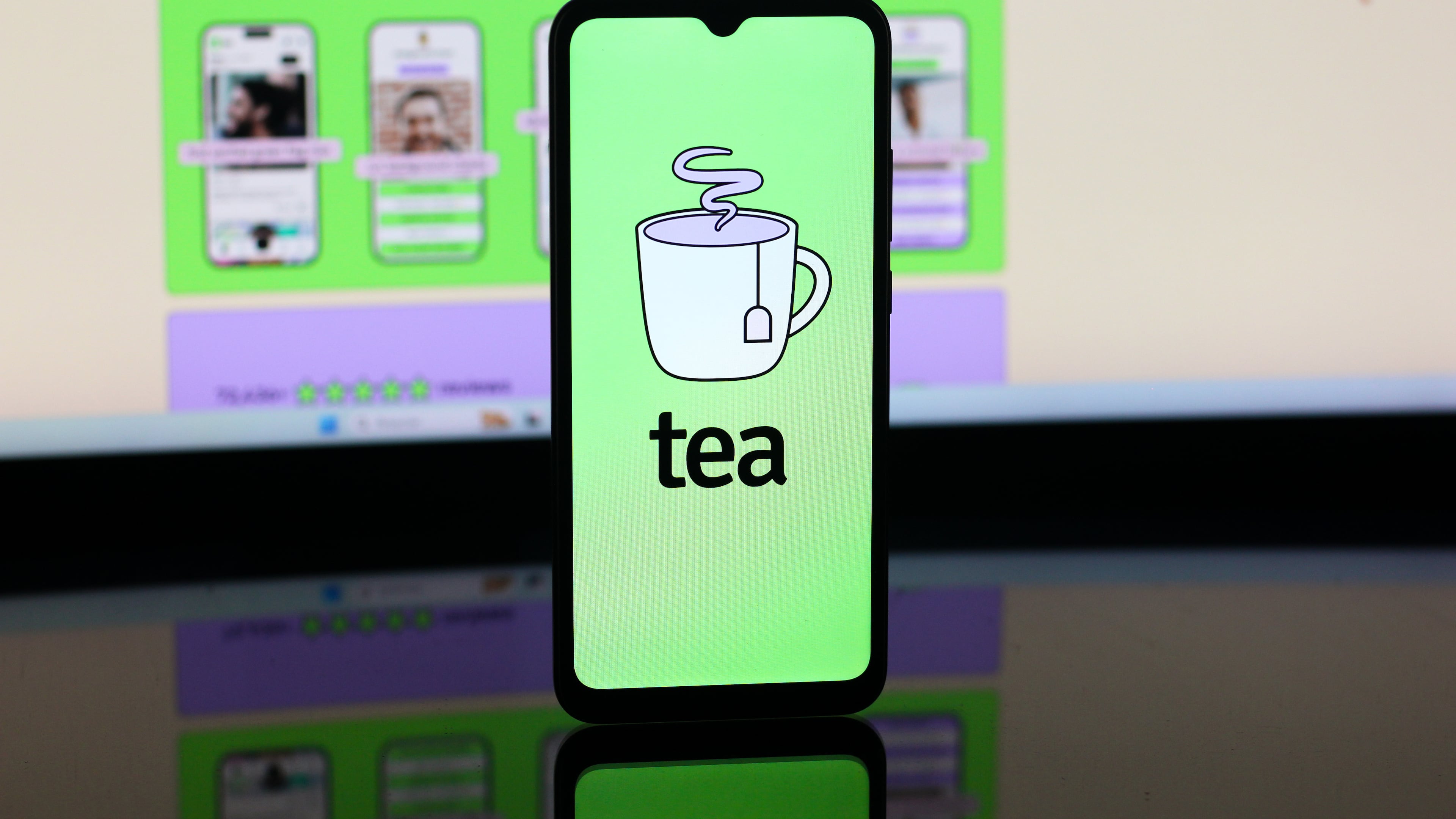 The Tea app has been pulled from Apple Stores with concerns over data breaches. (Photo illustration by Thomas Fuller/SOPA Images/LightRocket via Getty Images)