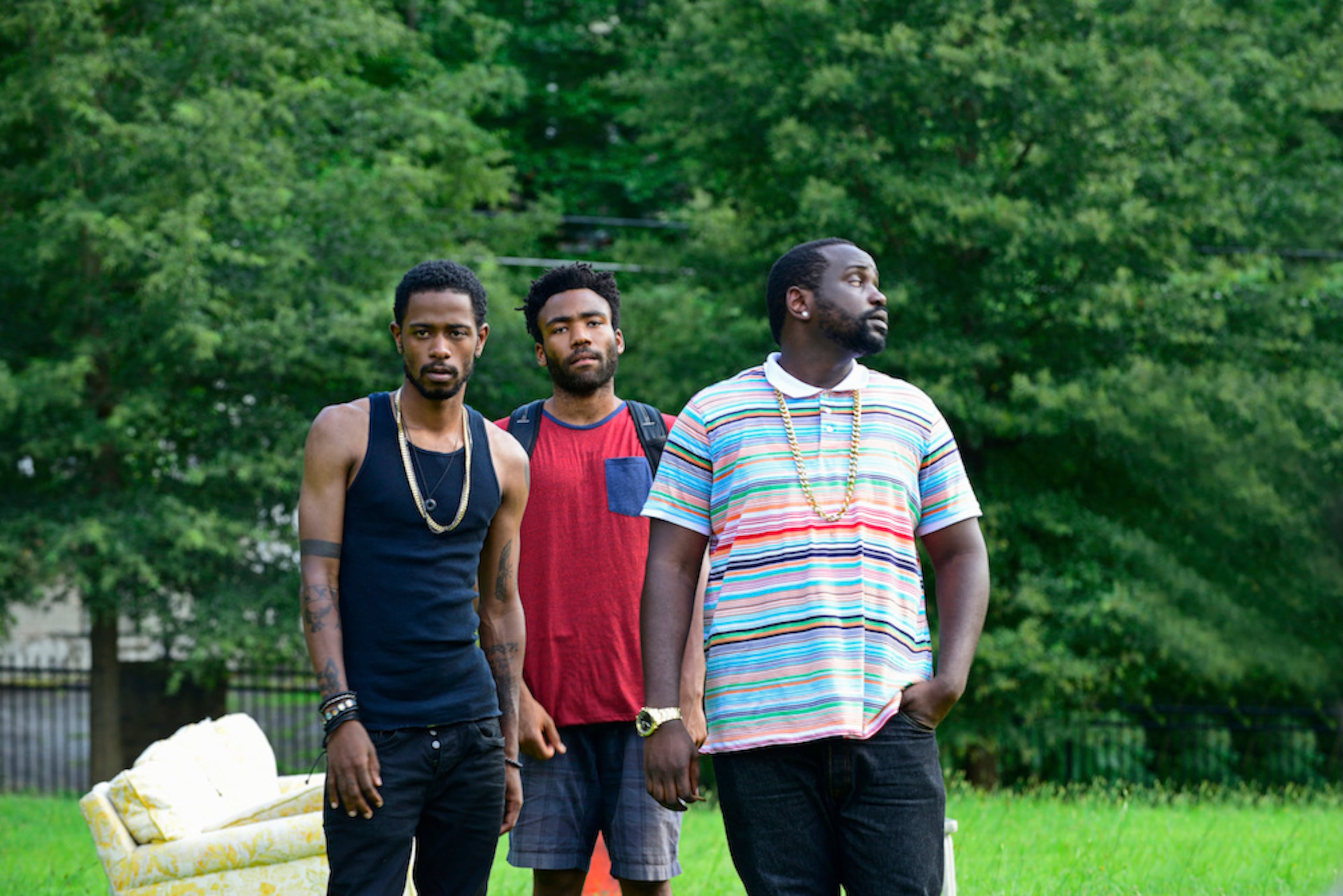 LaKeith Stanfield as Darius, Donald Glover as Earnest "Earn" Marks, Brian Tyree Henry as Alfred "Paper Boi" in "Atlanta." (Guy D'Alema/FX)