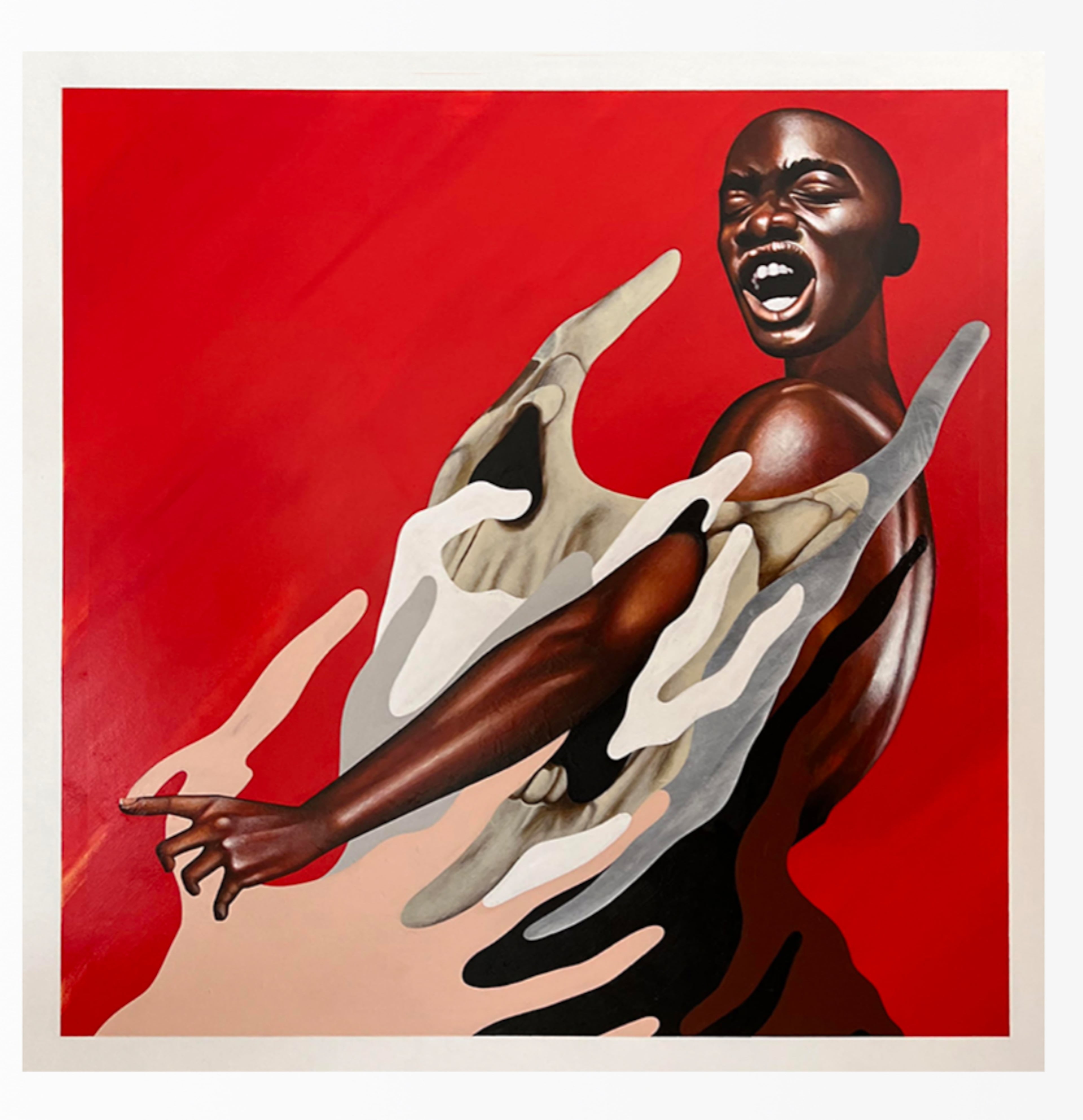 "Assimilation Variant," part of the "Dear Black People...A Love Letter" exhibit at ZuCot Gallery. (Courtesy of Horace Imhotep)