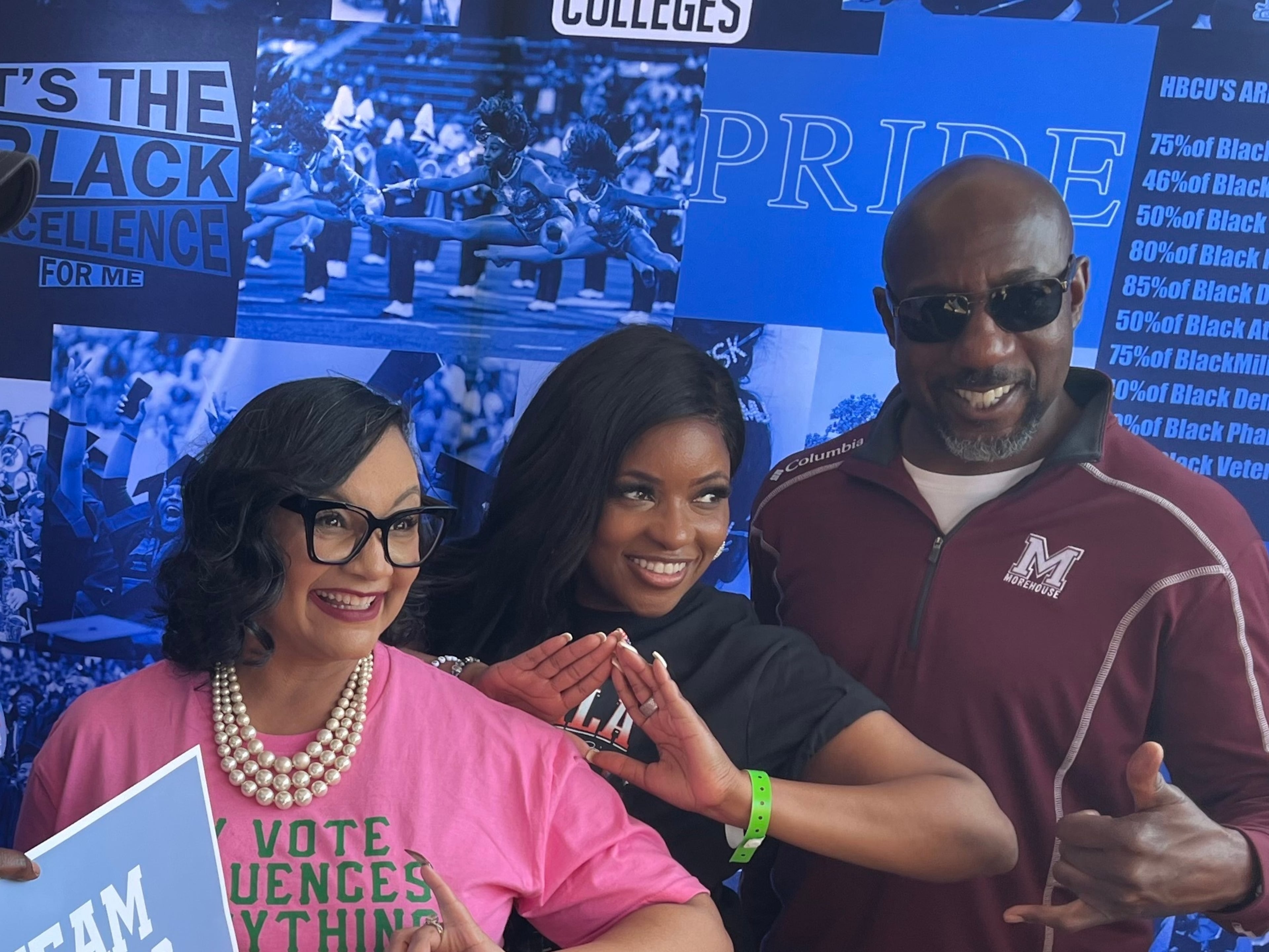 (Left to right): U.S. Rep. Nikema Williams, U.S. Rep. Jasmine Crockett and U.S. Sen. Raphael Warnock attended an event in Atlanta last year. (Tia Mitchell/AJC)