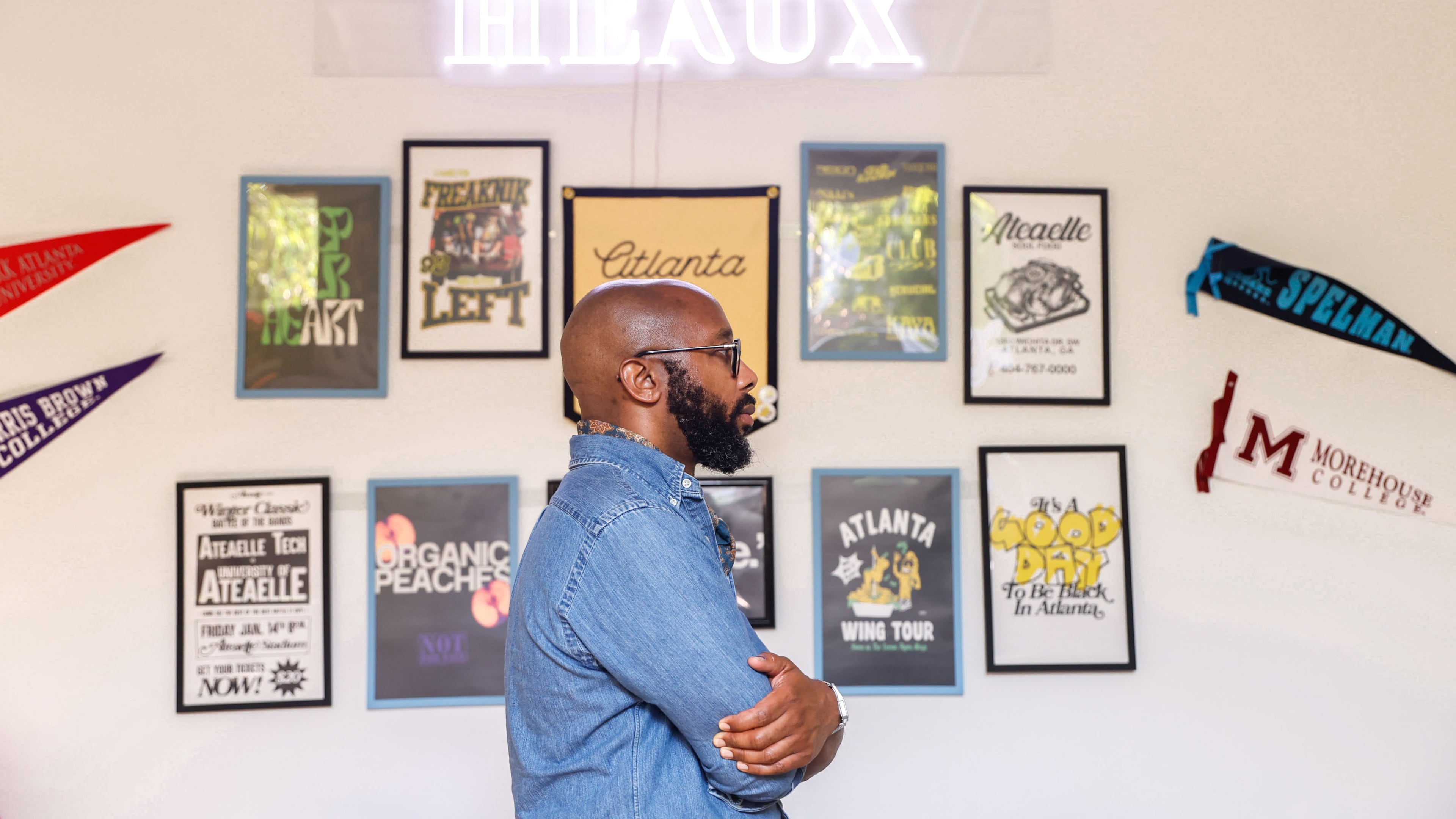 Floyd Hall, executive director of Atlanta Contemporary, poses for a photo on Thursday, May 15, 2025. (Natrice Miller/AJC)