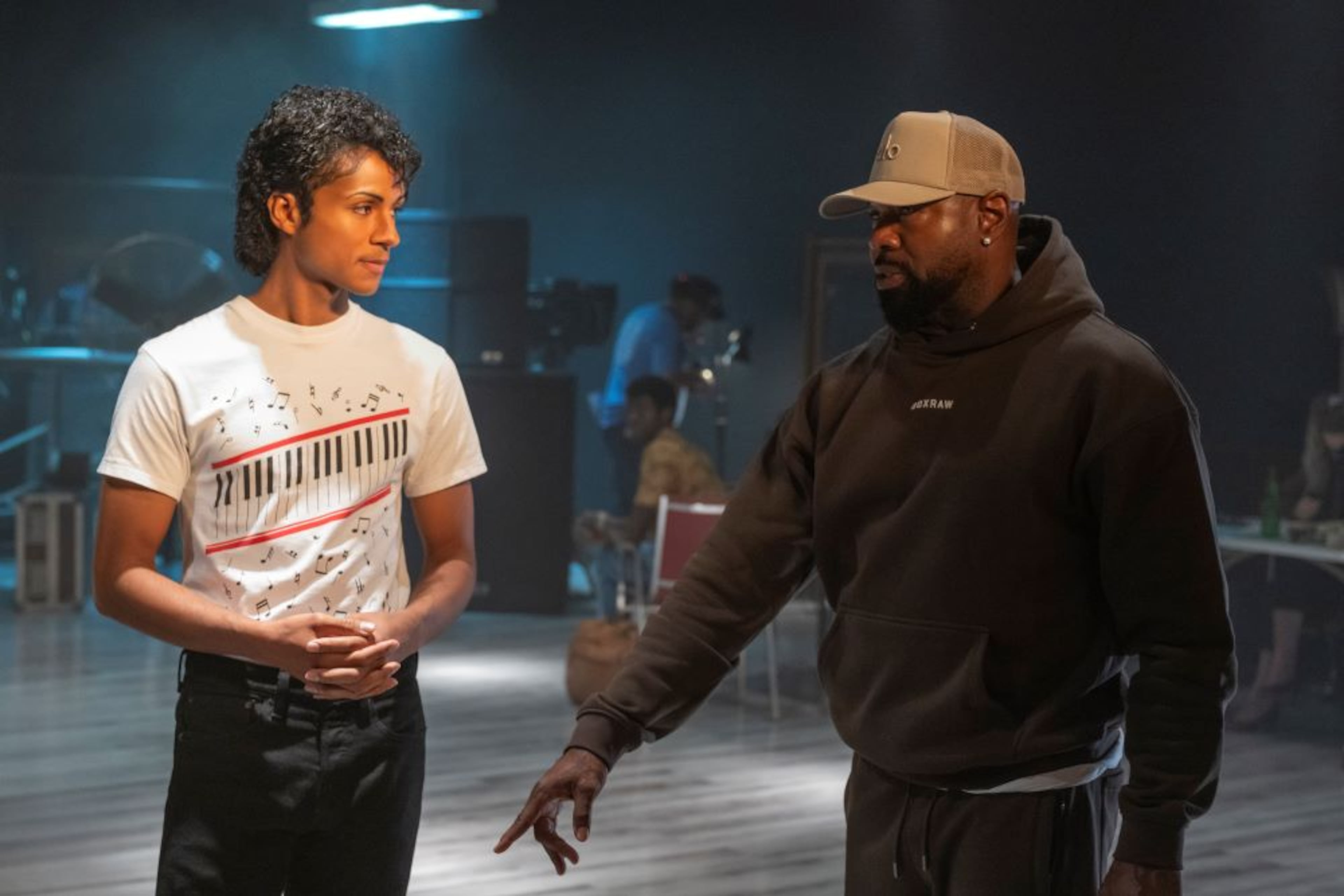 Jaafar Jackson stars as singer Michael Jackson in the biopic "Michael" directed by Antoine Fuqua. The film comes out in theaters on Friday, April 24, 2026. (Glen Wilson/Lionsgate)
