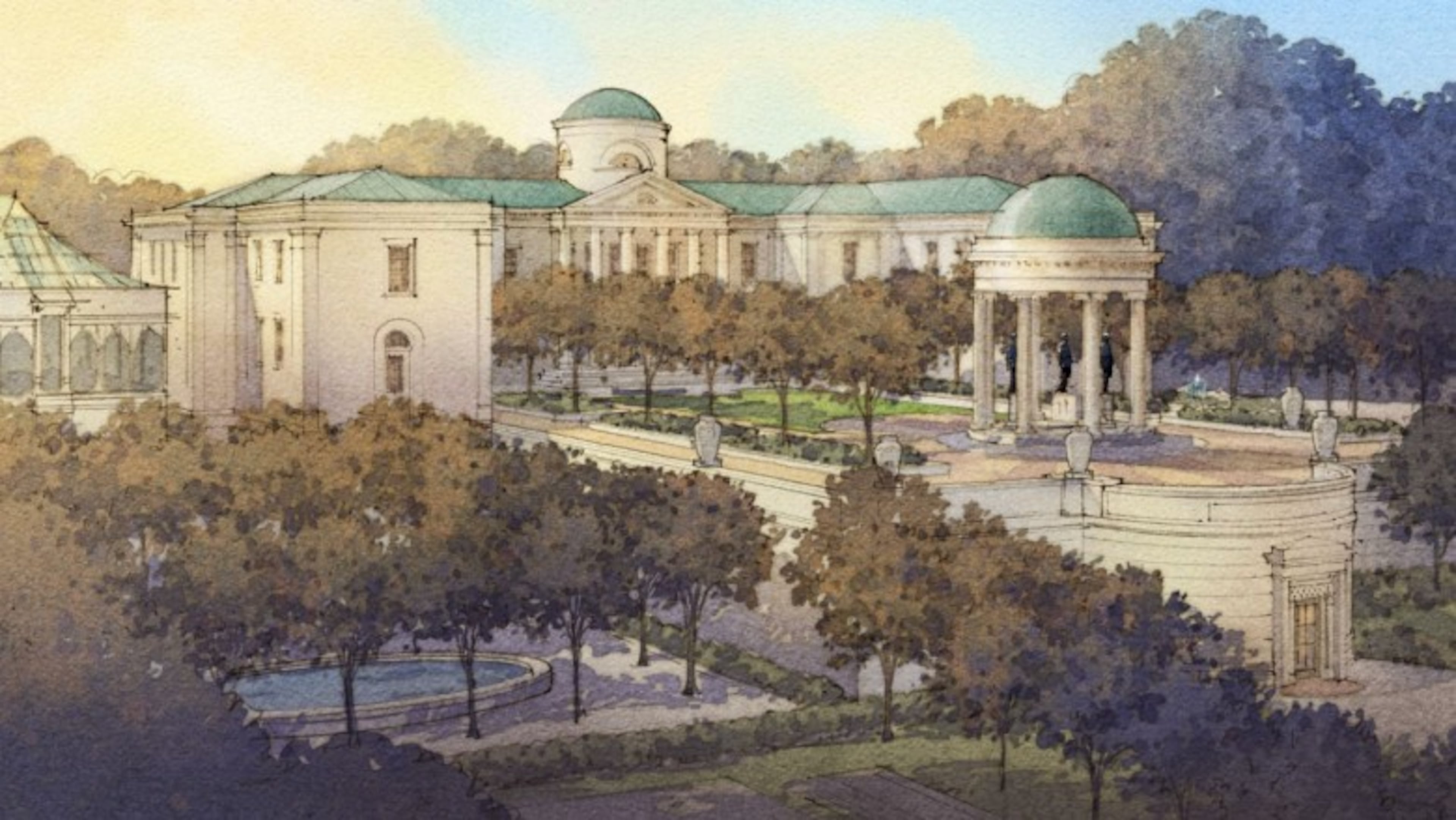 The proposed Andrew Young International Institute for Peace and Reconciliation would be a $100 million facility in Vine City. (Courtesy Invest Atlanta)